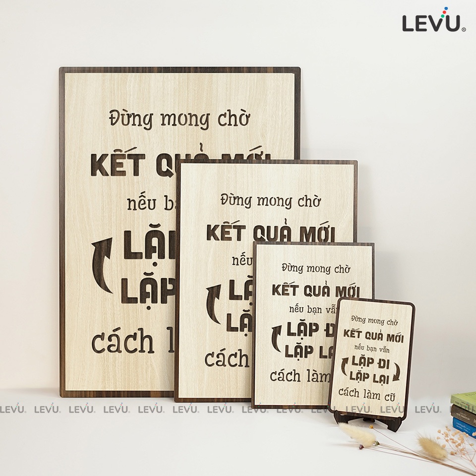 Tranh treo tường câu nói nổi tiếng thay đổi cuộc sống LEVU038