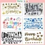 Sticker Happy Birthday Dán Bóng Bay,bóng Số Sinh Nhật