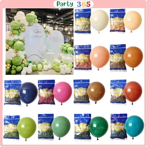 Set 100 Bóng Bay Tông Lì Trang Trí Sinh Nhật, Bong Bóng Trang Trí Sự Kiện Sang Trọng Lịch Lãm