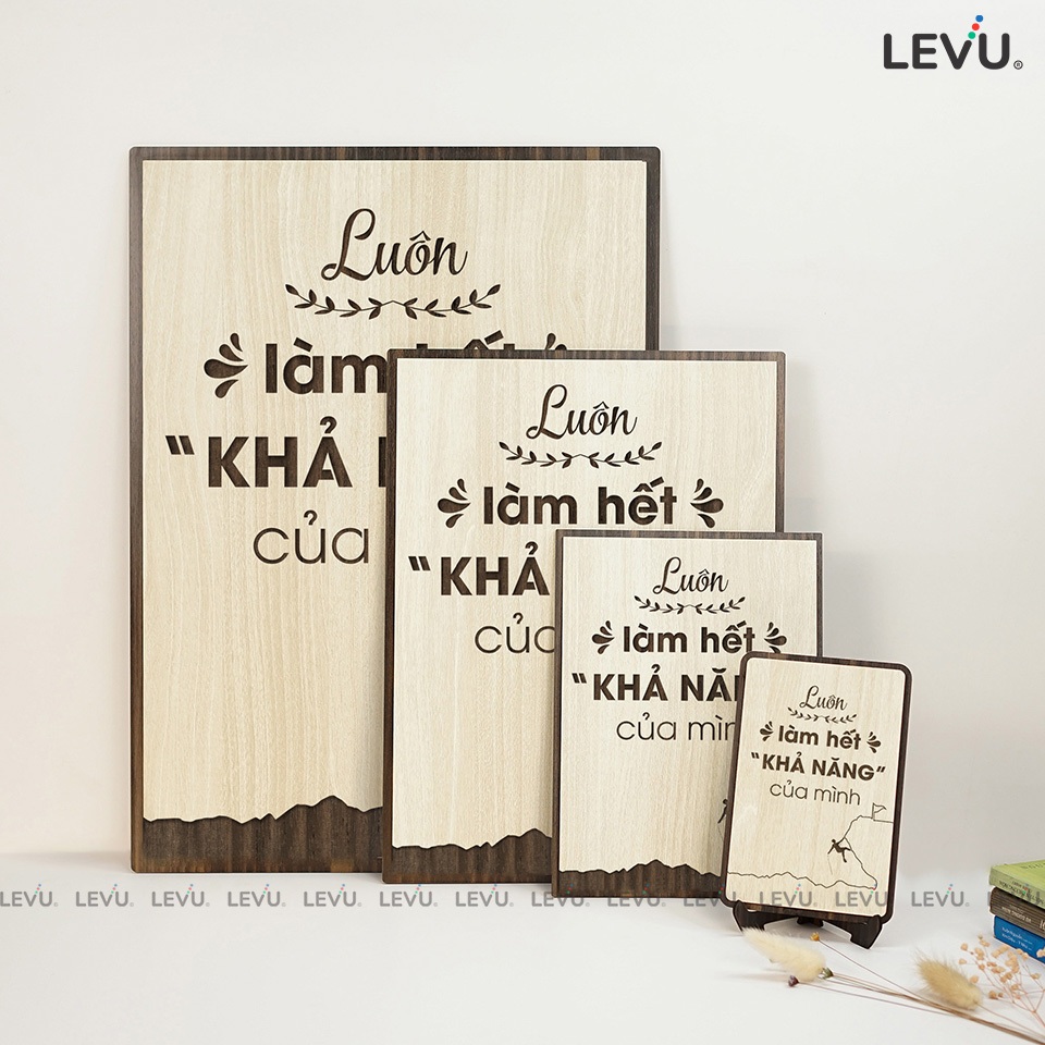 Tranh Động Lực Decor Gỗ cao cấp LEVU063 treo tường