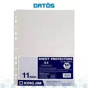 Bìa lỗ ,sơ mi lỗ King Jim 860-100GSV, bền chắc có thể sử dụng nhiều lần.