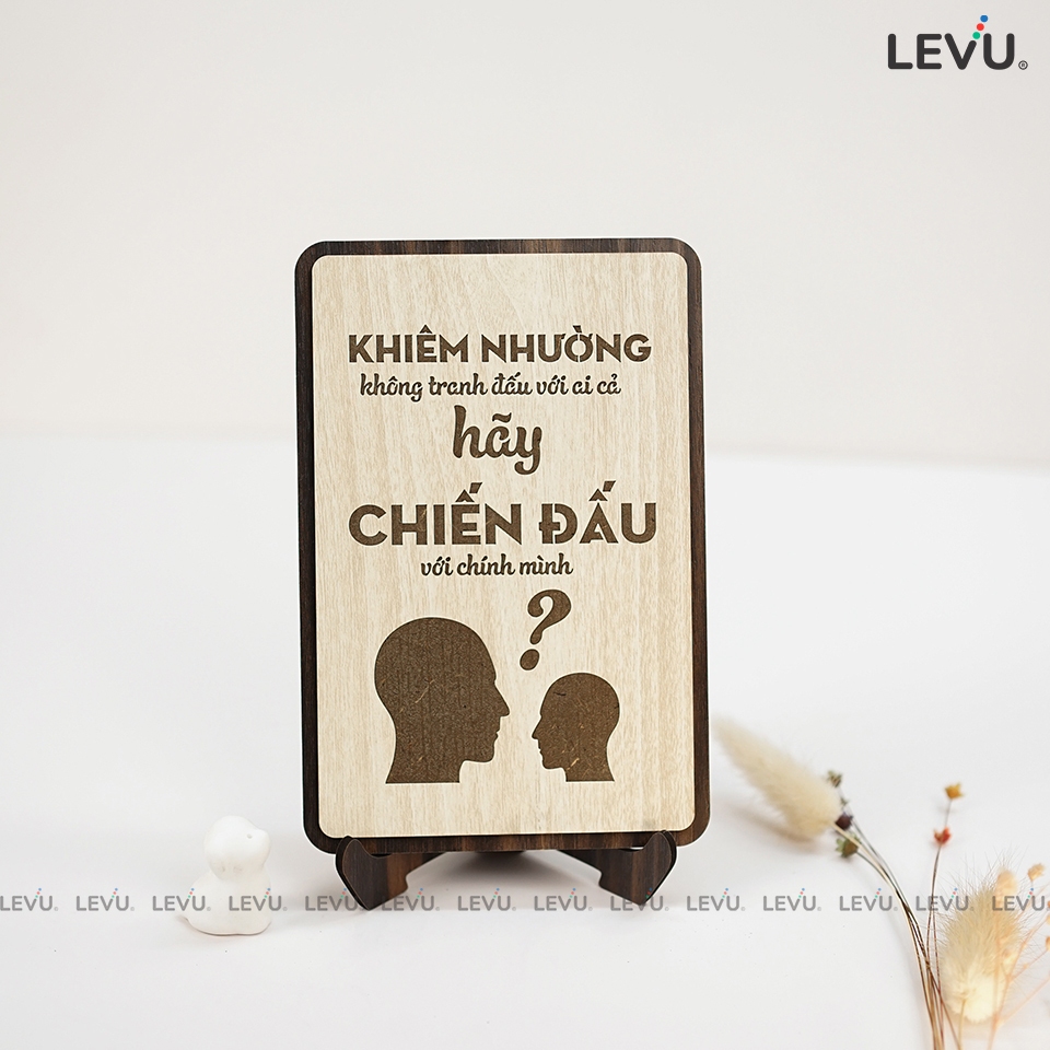 Tranh treo tường câu nói hay ý nghĩa trong công việc và học tập LEVU018