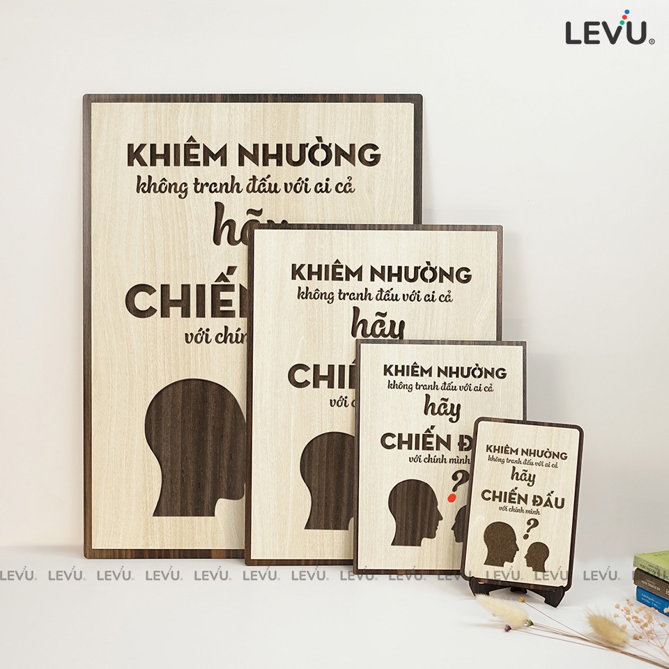 Tranh treo tường câu nói hay ý nghĩa trong công việc và học tập LEVU018