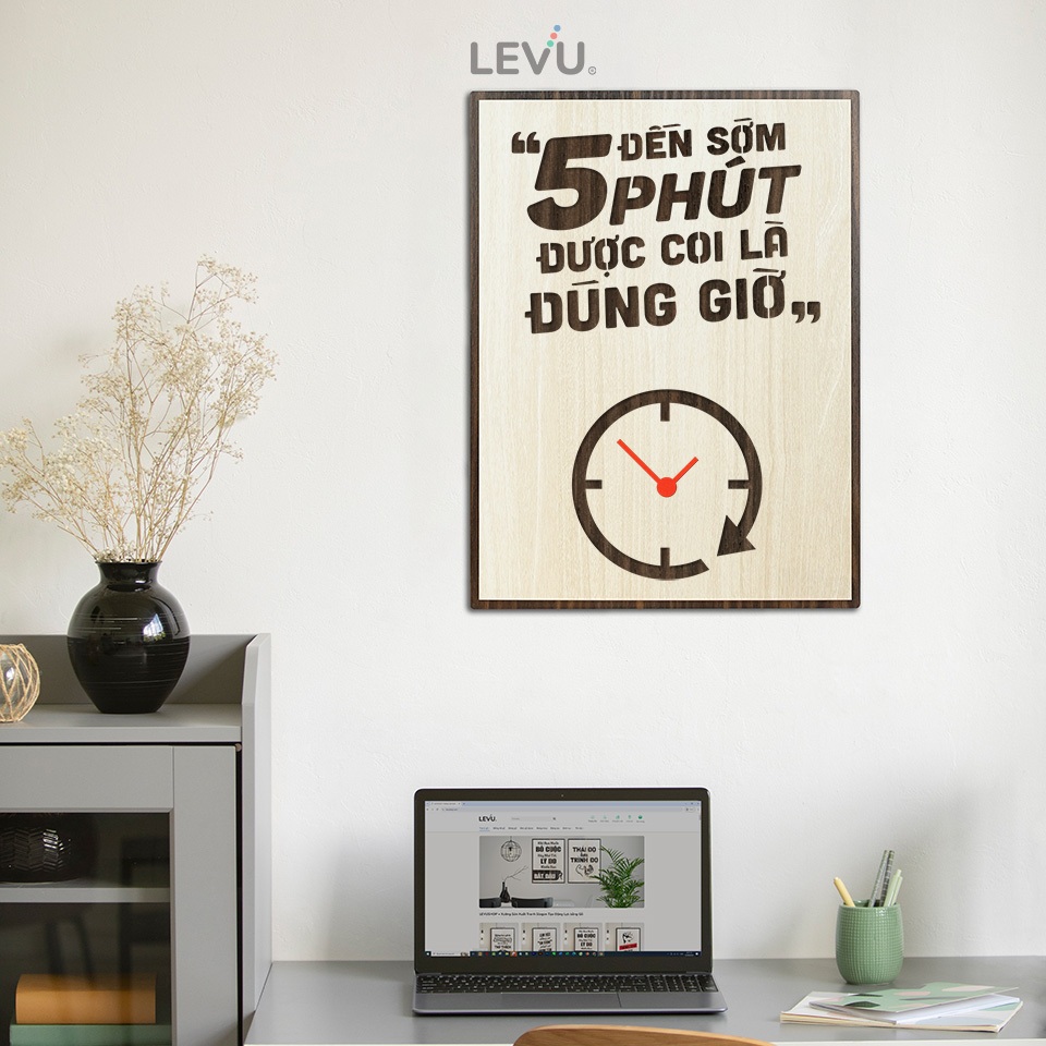 Tranh Động Lực Gỗ LEVU057 decor quà tặng doanh nghiệp