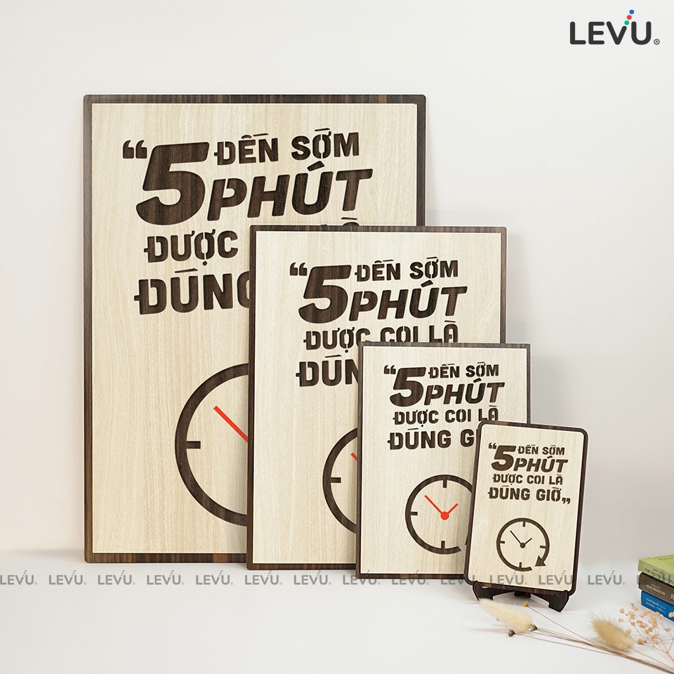 Tranh Động Lực Gỗ LEVU057 decor quà tặng doanh nghiệp
