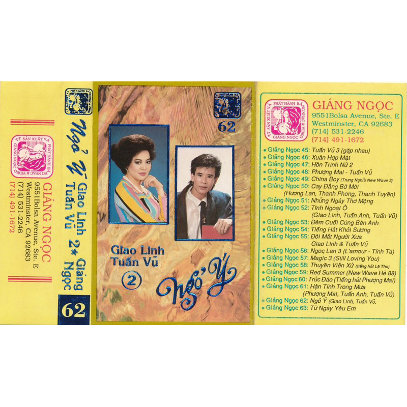 Băng Cassette Tuấn Vũ, Giao Linh - Ngõ Ý