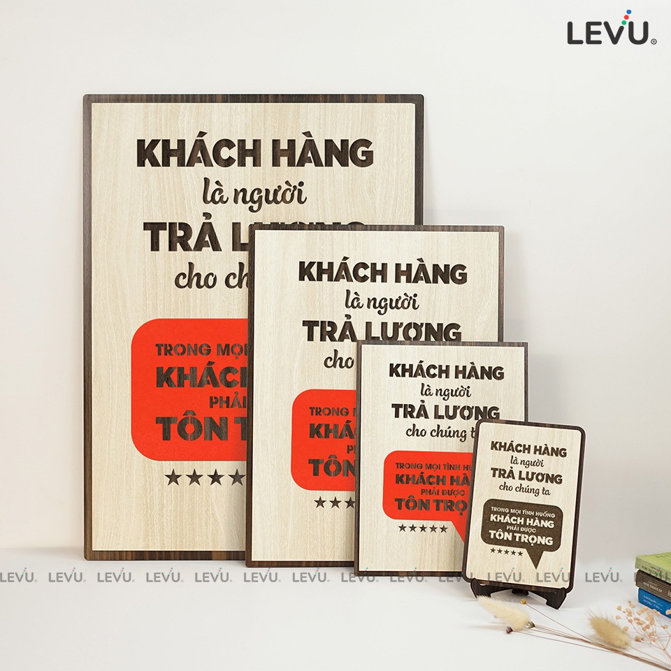 Tranh Treo Tường Gỗ LEVU052 trang trí phòng họp