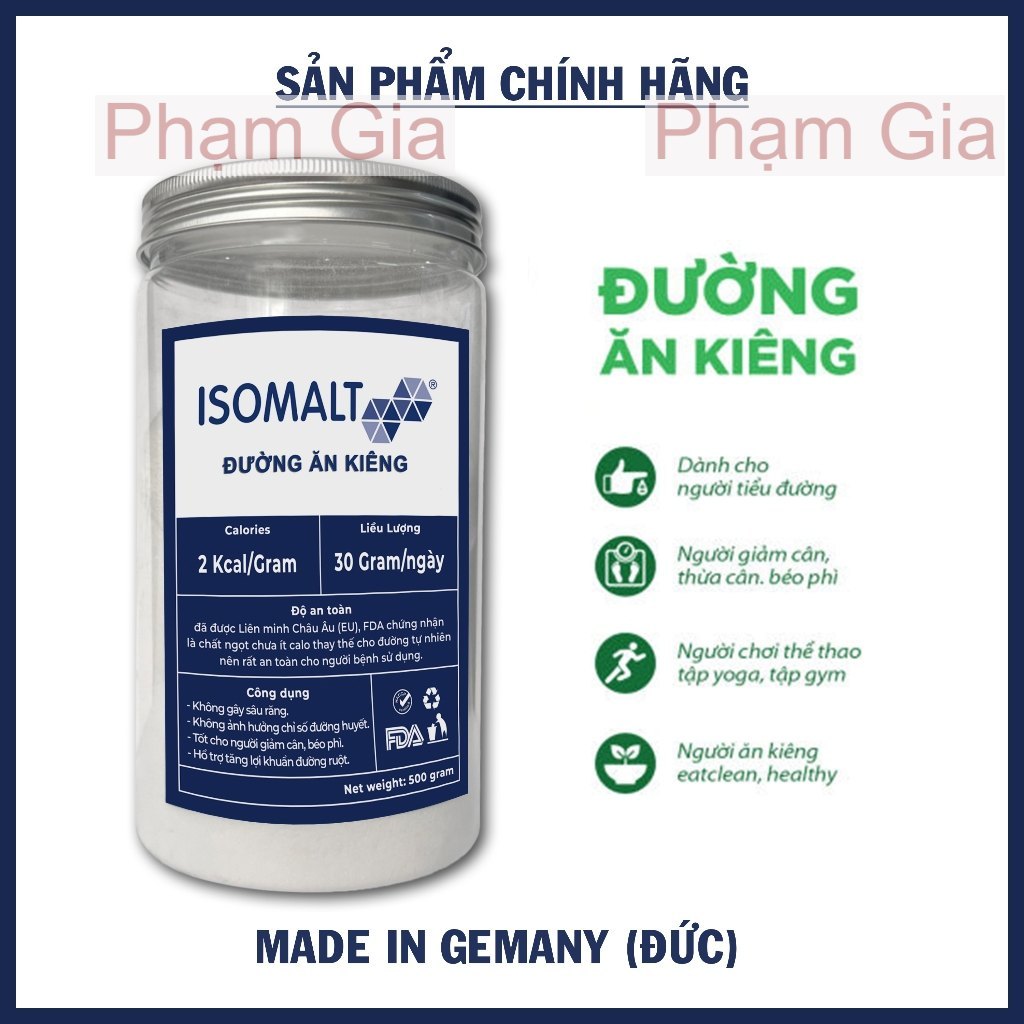 Đường ăn kiêng Isomalt O kalo chiết xuất tự nhiên