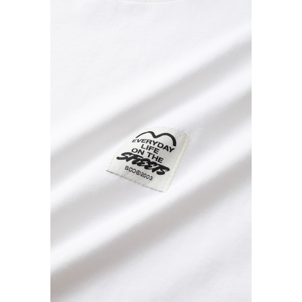 Ảnh Áo Thun BOO Unisex Nam Nữ Form Regular Đính Patch Logo Essential Chất Liệu Cotton Co Dãn 3