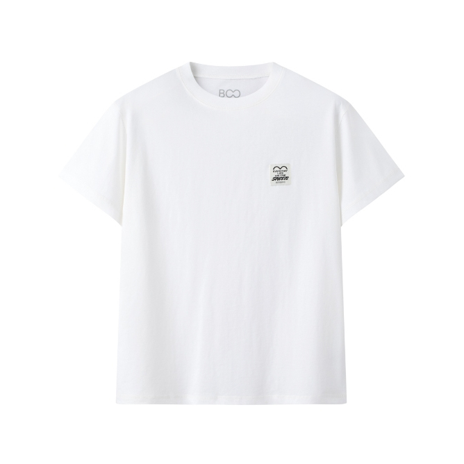 Ảnh Áo Thun BOO Unisex Nam Nữ Form Regular Đính Patch Logo Essential Chất Liệu Cotton Co Dãn 2
