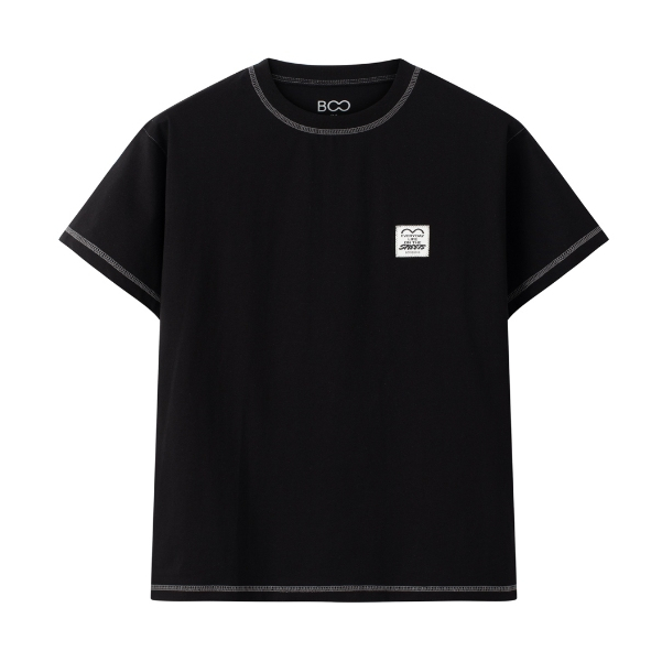 Ảnh Áo Thun BOO Unisex Nam Nữ Form Regular Đính Patch Logo Essential Chất Liệu Cotton Co Dãn 4