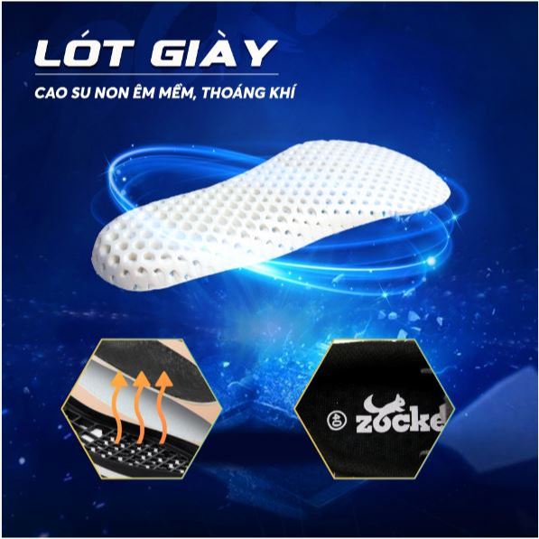 [Tăng Size] Giày đá bóng sân cỏ nhân tạo Zocker Winner Energy trang bị đệm EVA giảm chấn