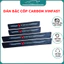 Nẹp dán Carbon ốp chống trầy Bậc Cửa, nẹp chân, trầy cốp xe Logo Vinfast: Fadil, lux A, Lux SA, VFE34, E34/ Nerio Green