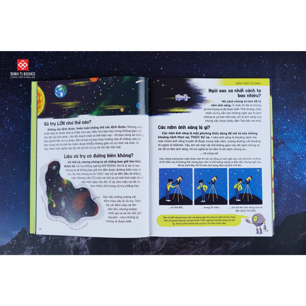 Ảnh Sách - 200 bí ẩn thú vị về vũ trụ - Đinh Tị Books 2
