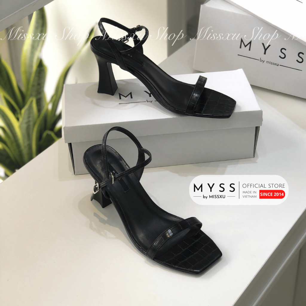 Giày sandal nữ MYSS quai ngang 7cm thời trang - SD95
