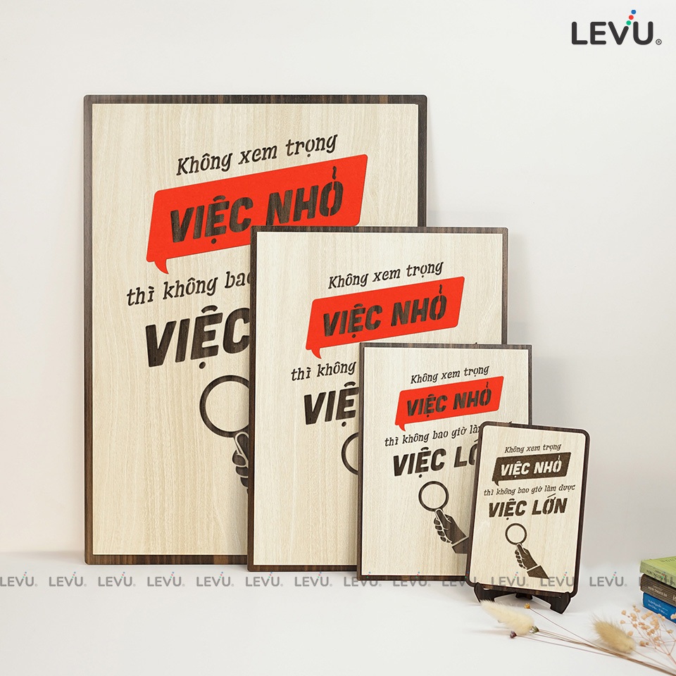 Tranh Tạo Động Lực LEVU067 bằng gỗ khắc laser cao cấp