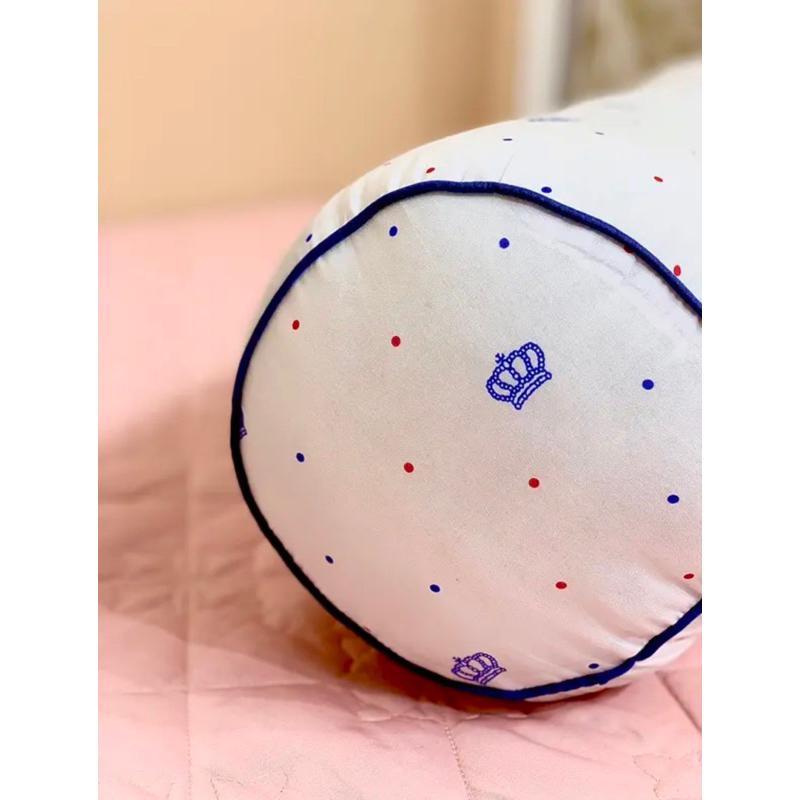 Ruột gối ôm SUNDEVI 35x105cm , bo tròn 2 đầu, bông nguyên sơ trắng tinh khiết, có khoá kéo