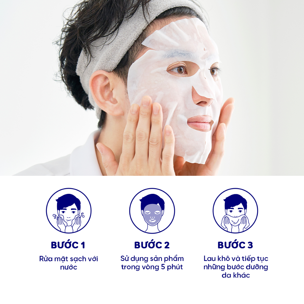 Ảnh Mặt Nạ Keana Giảm Mụn Thu Nhỏ Lỗ Chân Lông Dành Cho Nam Men’s Mask 10 Miếng 4