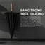 Ô dù tán rộng che nắng mưa H27 NASON 16 nan, khắc tên lên tay cầm gỗ, chống lật trong gió to cấp 7, chống UV