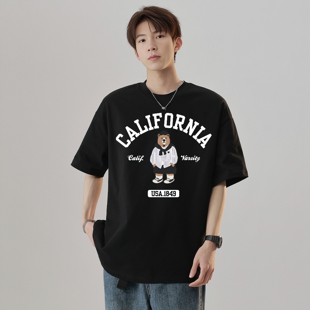 [VẢI 250 GSM] Áo Thun Gấu Whoau Cao Cấp Unim Store Cotton 100% Định Lượng Vải 250 GSM Phong Cách Unisex