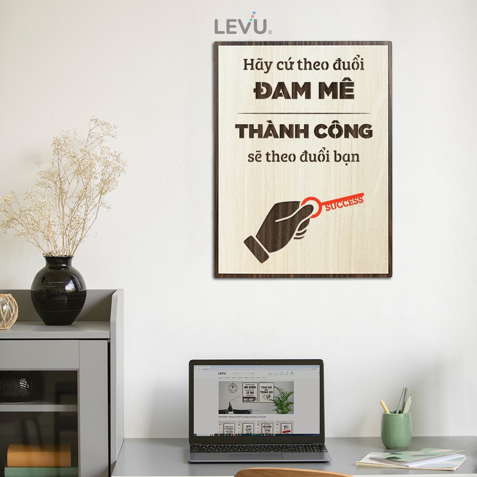 Tranh Gỗ Truyền Cảm Hứng LEVU061 truyền lửa sáng tạo trong teamwork