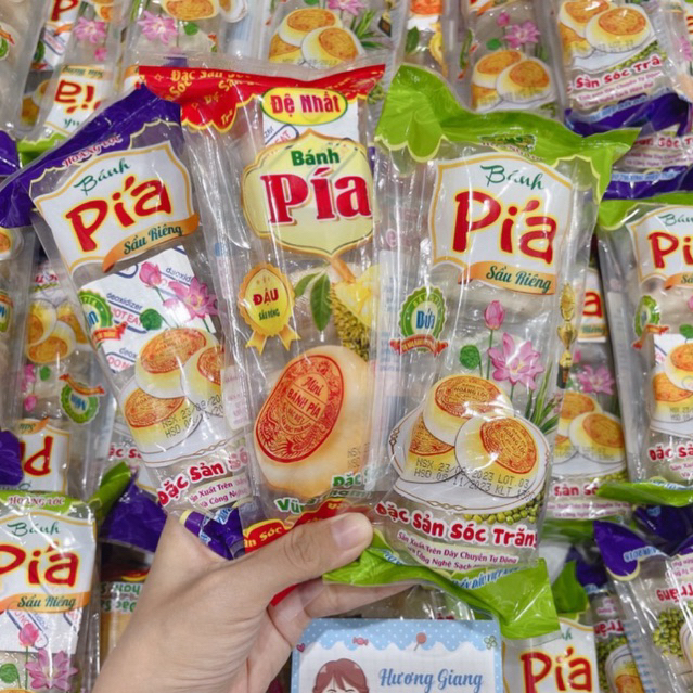 Bánh Pía Mini sầu riêng sóc trăng ngon thơm 3 vị môn, lá dứa, đậu túi 5 ...