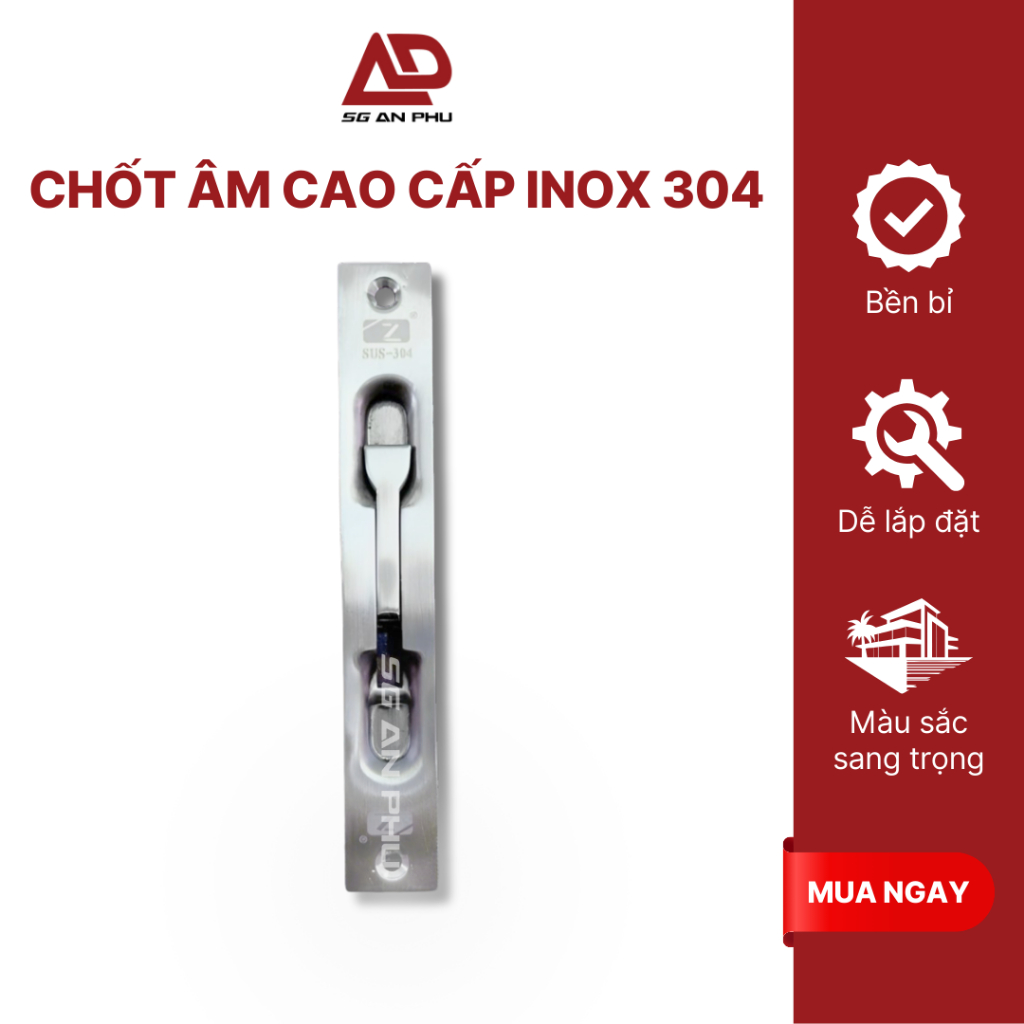 Chốt âm cao cấp inox 304 giá tốt | NPP SG An Phú | Shopee Việt Nam