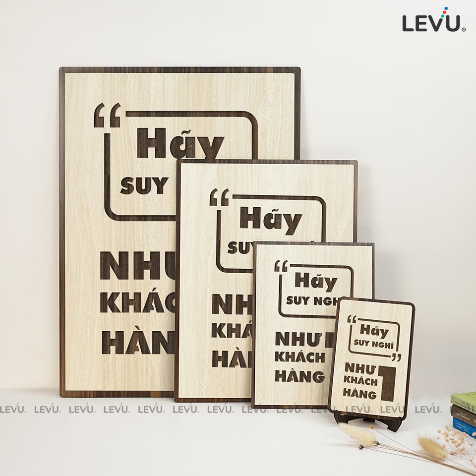 Tranh treo văn phòng handmade bằng Gỗ tạo động lực LEVU015