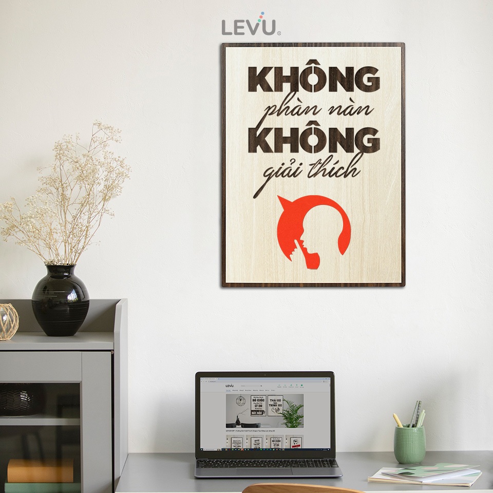 Tranh Treo Tường Handmade LEVU054 trang trí văn phòng nhân viên