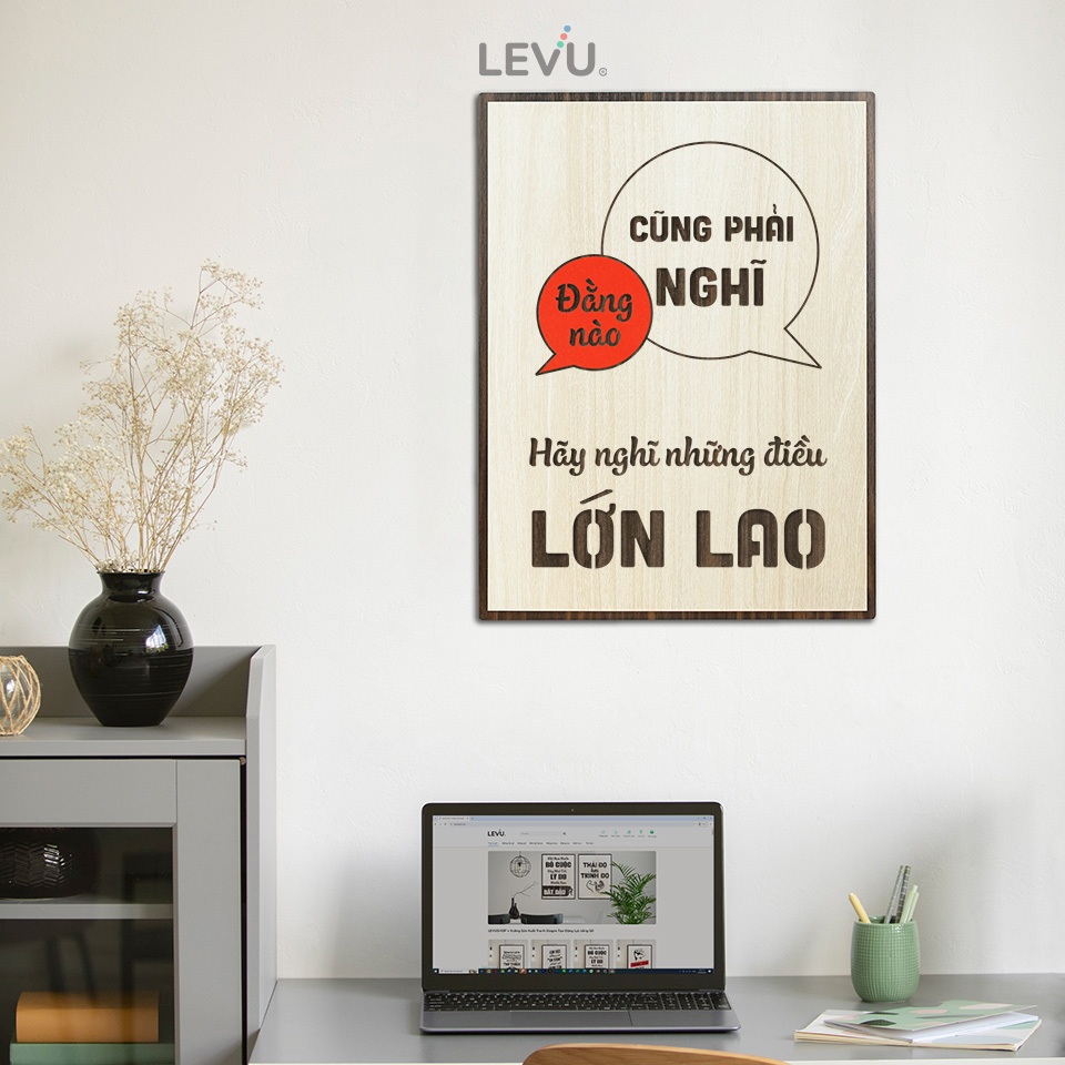 Tranh Slogan Tạo Động Lực LEVU069 động viên tinh thần khởi nghiệp