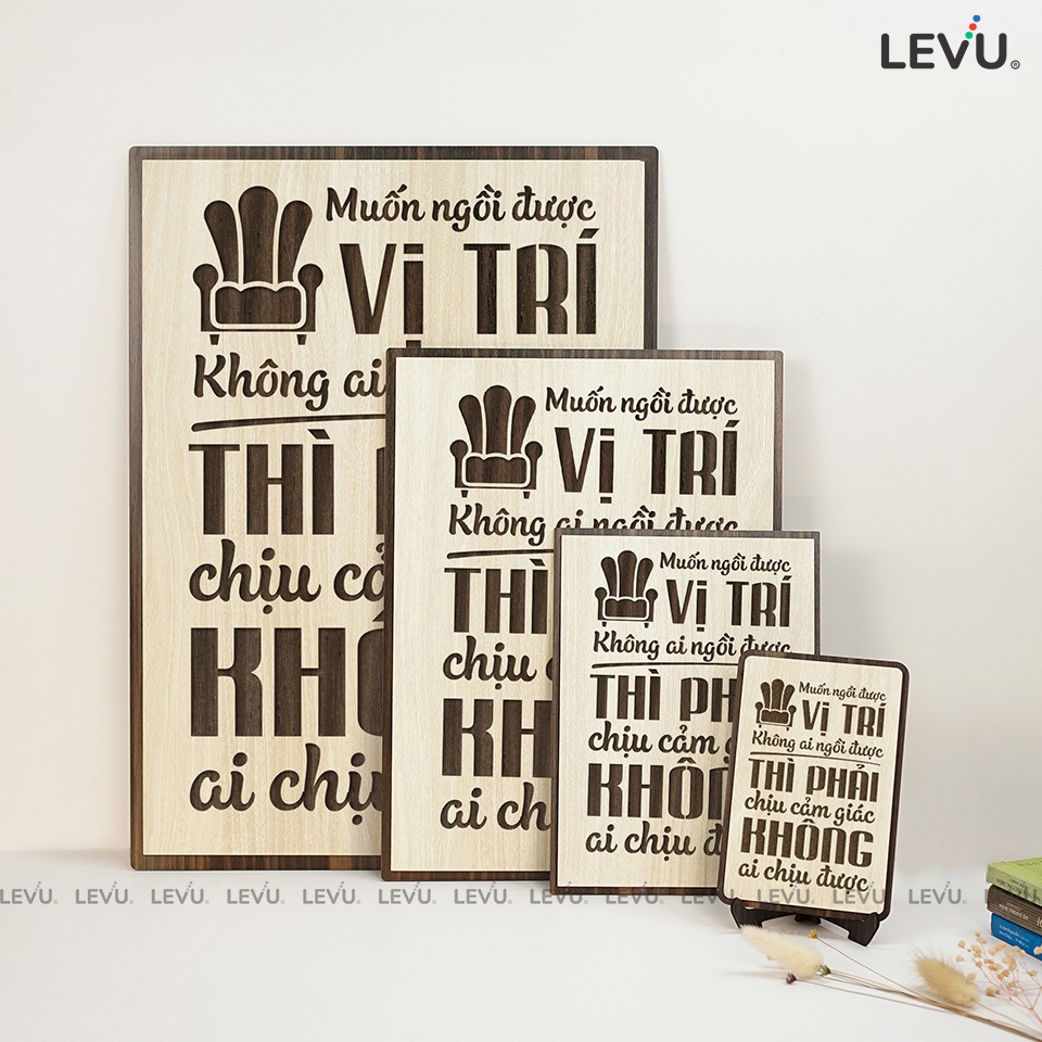 Tranh treo tường slogan câu nói hay truyền cảm hứng LEVU021