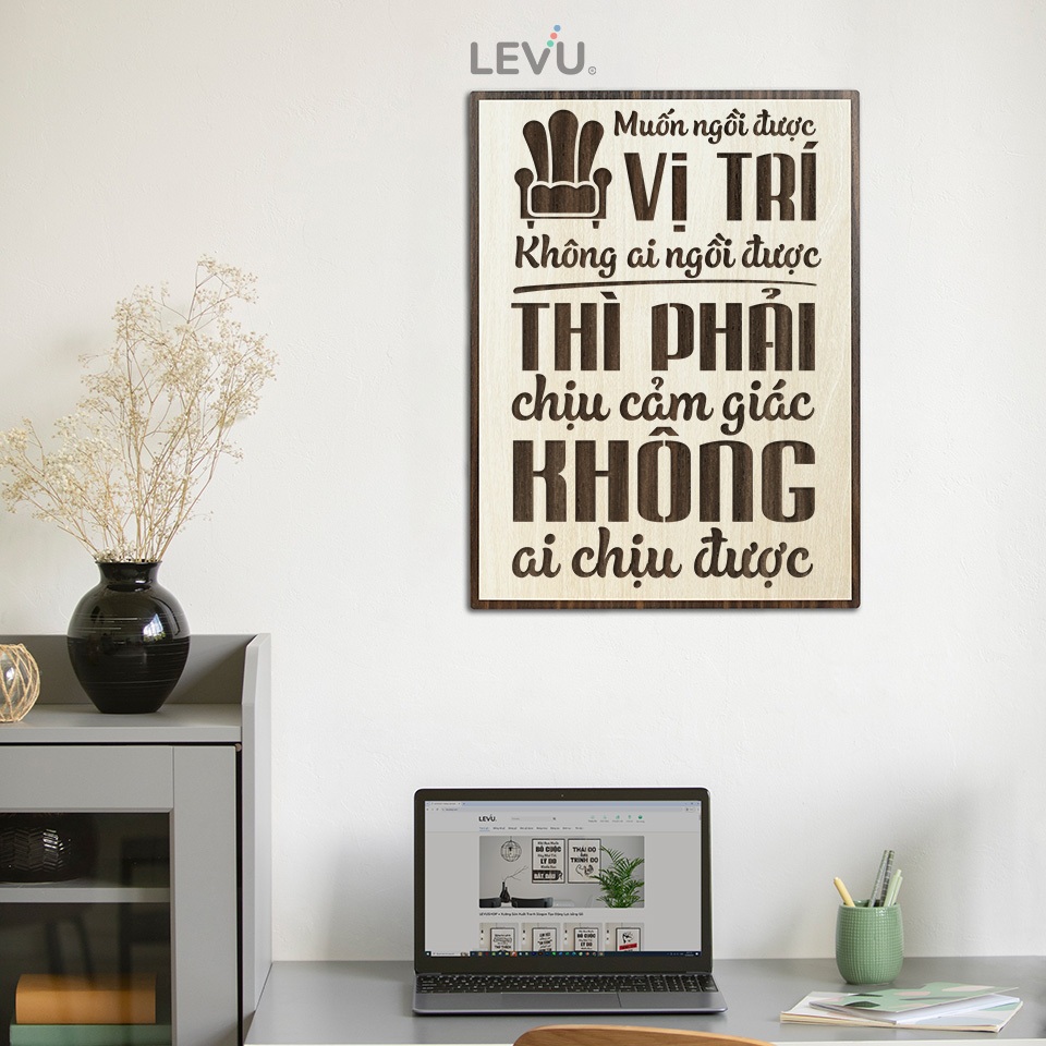 Tranh treo tường slogan câu nói hay truyền cảm hứng LEVU021