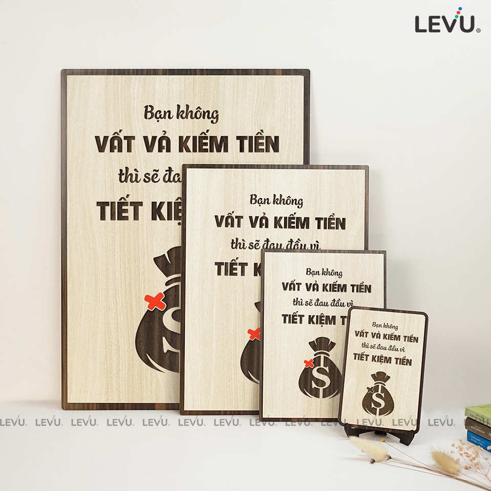 Tranh Động Lực Gỗ sang trọng LEVU064 mẫu mới