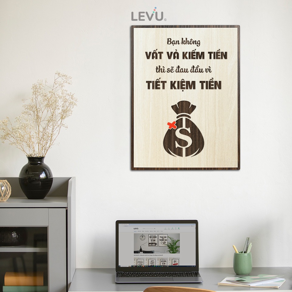 Tranh Động Lực Gỗ sang trọng LEVU064 mẫu mới