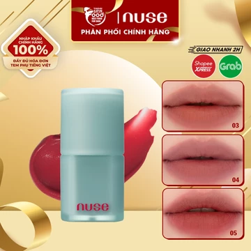 [Nuse by Romand] Son Kem Mịn Lì, Thuần Chay Nuse Mousse Liptual 4.5g