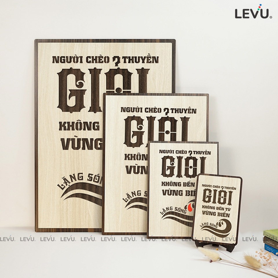 [MẪU MỚI] Tranh Slogan treo tường bằng Gỗ nội dung truyền cảm hứng LEVU017