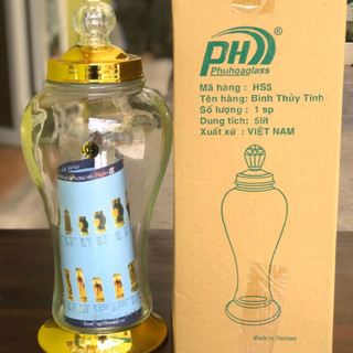 [Kho sỈ] 
Bình Ngâm Rượu Sâm Thủy Tinh Phú Hòa Không Van Cao Cấp 1L,, 2L, 3L, 4L, 5L, 6L, 8L