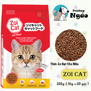 Zoi Cat / Cat Licious / Cat TA ( 1kg x 20 gói ) Thức ăn hạt cho mèo trưởng thành __ Bao 20kg _