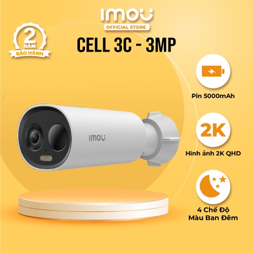Ảnh Camera Imou Wifi dùng Pin Cell 3C I 3MP I 5000mah I Đàm thoại 2 chiều I Đêm có màu 2