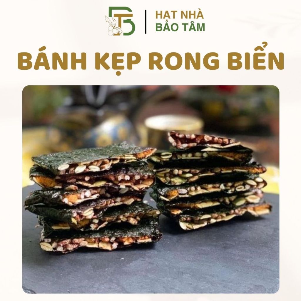 Bánh Kẹp Rong Biển Thơm Ngon - Xưởng Hạt Dinh Dưỡng Bảo Tâm