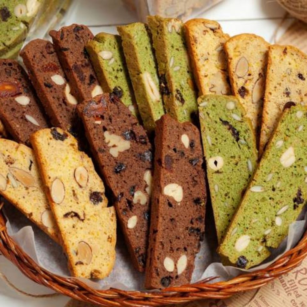 Bánh Biscotti Nguyên Cám 3 Vị Thơm Ngon - Xưởng Hạt Dinh Dưỡng Bảo Tâm
