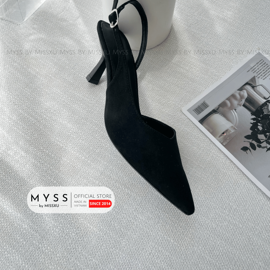 Giày cao gót nữ MYSS mũi nhọn khoét eo 5cm thời trang - CG163