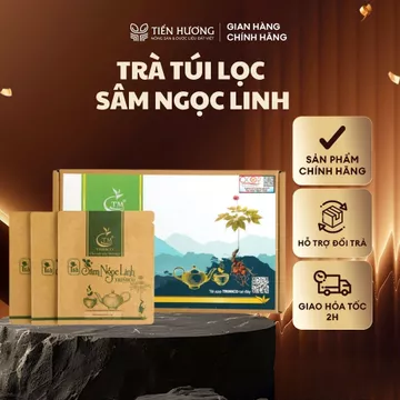 Trà túi lọc Sâm Ngọc Linh TRIMICO, trà sâm hỗ trợ tăng cường sức khỏe, sức đề kháng, tăng cường trí nhớ Hộp 24gram/12gói