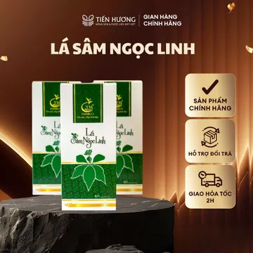 Lá Sâm Ngọc Linh TRIMICO, lá sâm khô dùng hãm trà, ngâm rượu, sắc nước uống tăng cường sức khỏe hộp 100gram