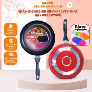 CHẢO HỢP KIM NHÔM CHỐNG DÍNH CAO CẤP KYOFA NHIỀU KÍCH THƯỚC 18, 22, 24,26, 28, 30, 32cm - HUNGHOME