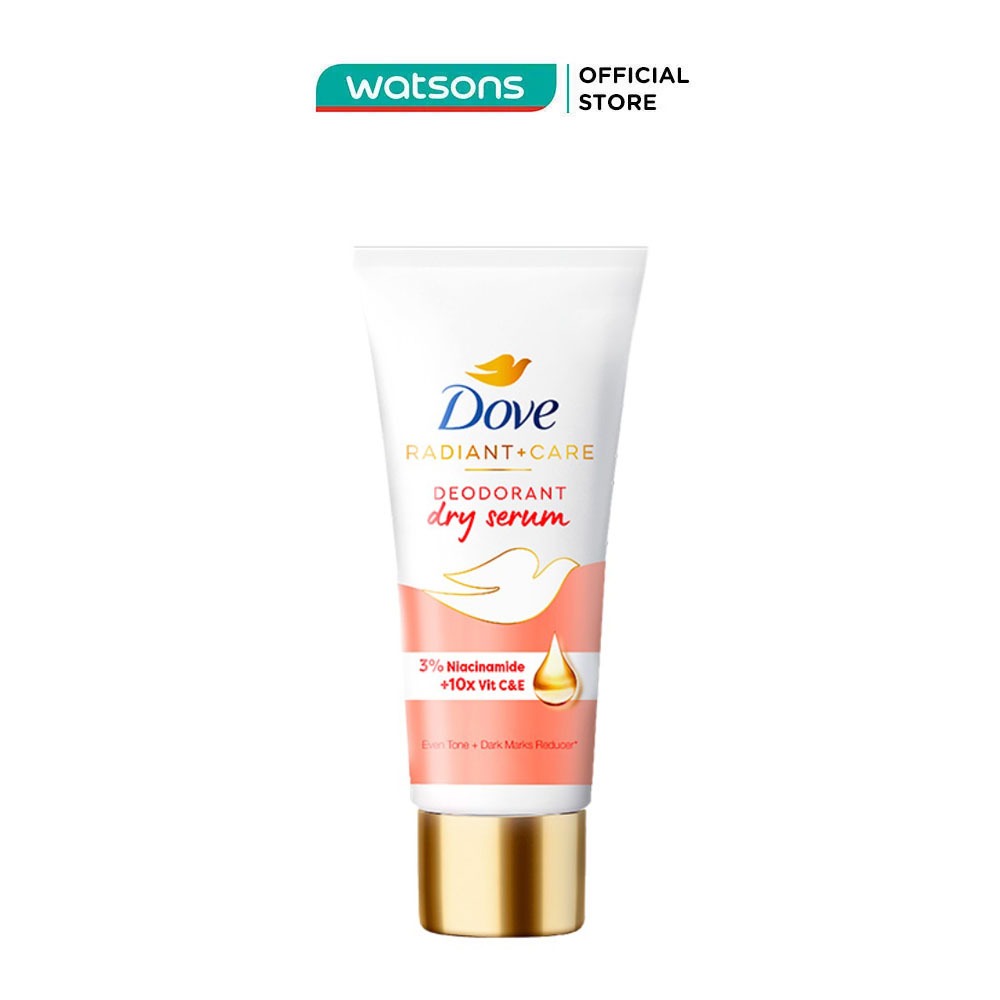 Kem Khử Mùi Dove Dry Serum Collagen & Vitamin E Dưỡng Sáng & Thu Nhỏ Chân Lông 40ml