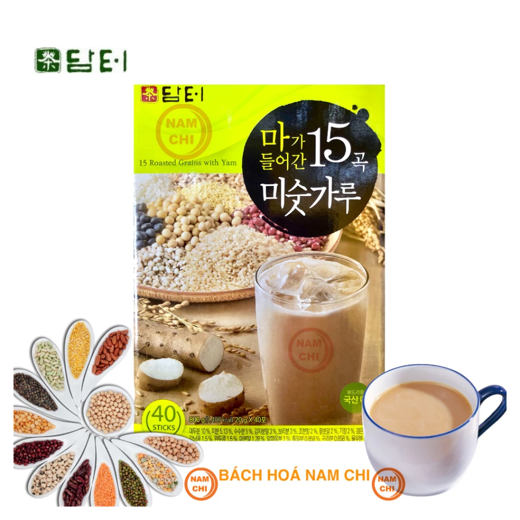 Hộp 15 gói Bột Ngũ Cốc Dinh Dưỡng Hỗ Trợ Giảm Cân, Dạng Gói Tiện Lợi Thơm Ngon Eatclean