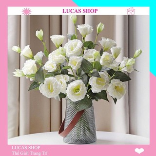 Hoa giả - Hoa Cát Tường cao cấp (65cm) trang trí nhà cửa, decor cửa tiệm, cắm bình hoa làm đạo cụ chụp ảnh...
