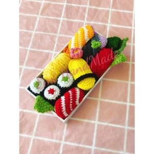 Sushi len đáng yêu-Đồ chơi cho bé-trang trí-mầm non-móc -handmade - Diy