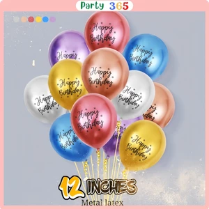 Bóng Bay Siêu Nhũ In Chữ Happy Birthday Trang Trí Sinh Nhật